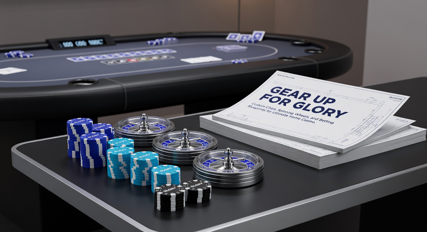 Group of players huddled around a home roulette table, chips flying as the wheel spins dramatically under focused lights